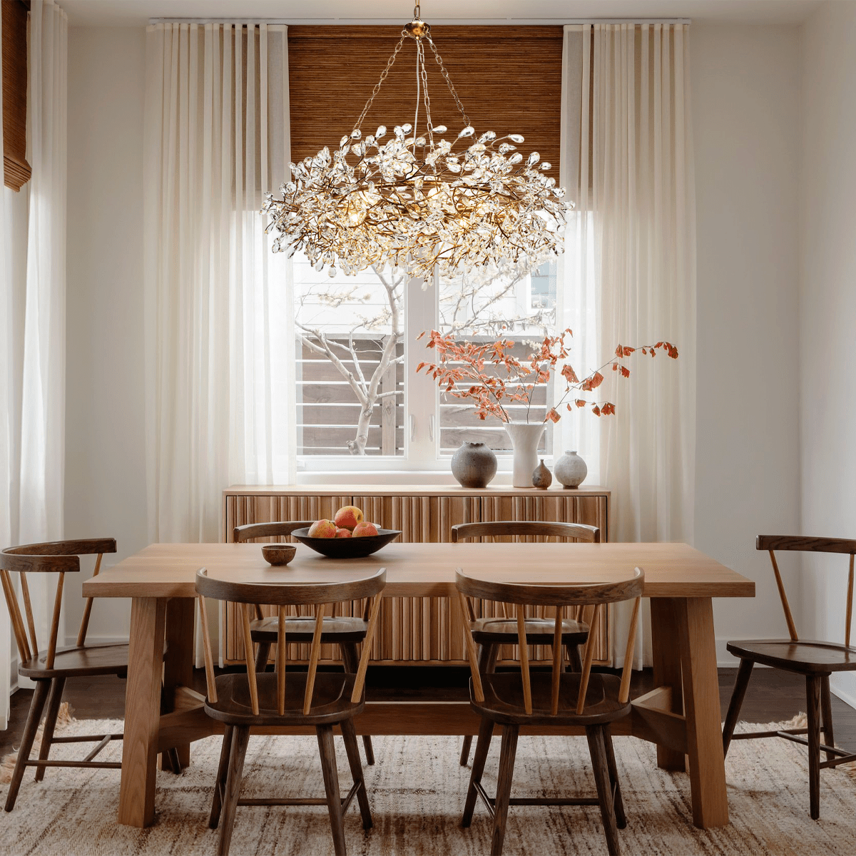 Fiore Crown Chandelier 39" 48" 60" - cyranlamps