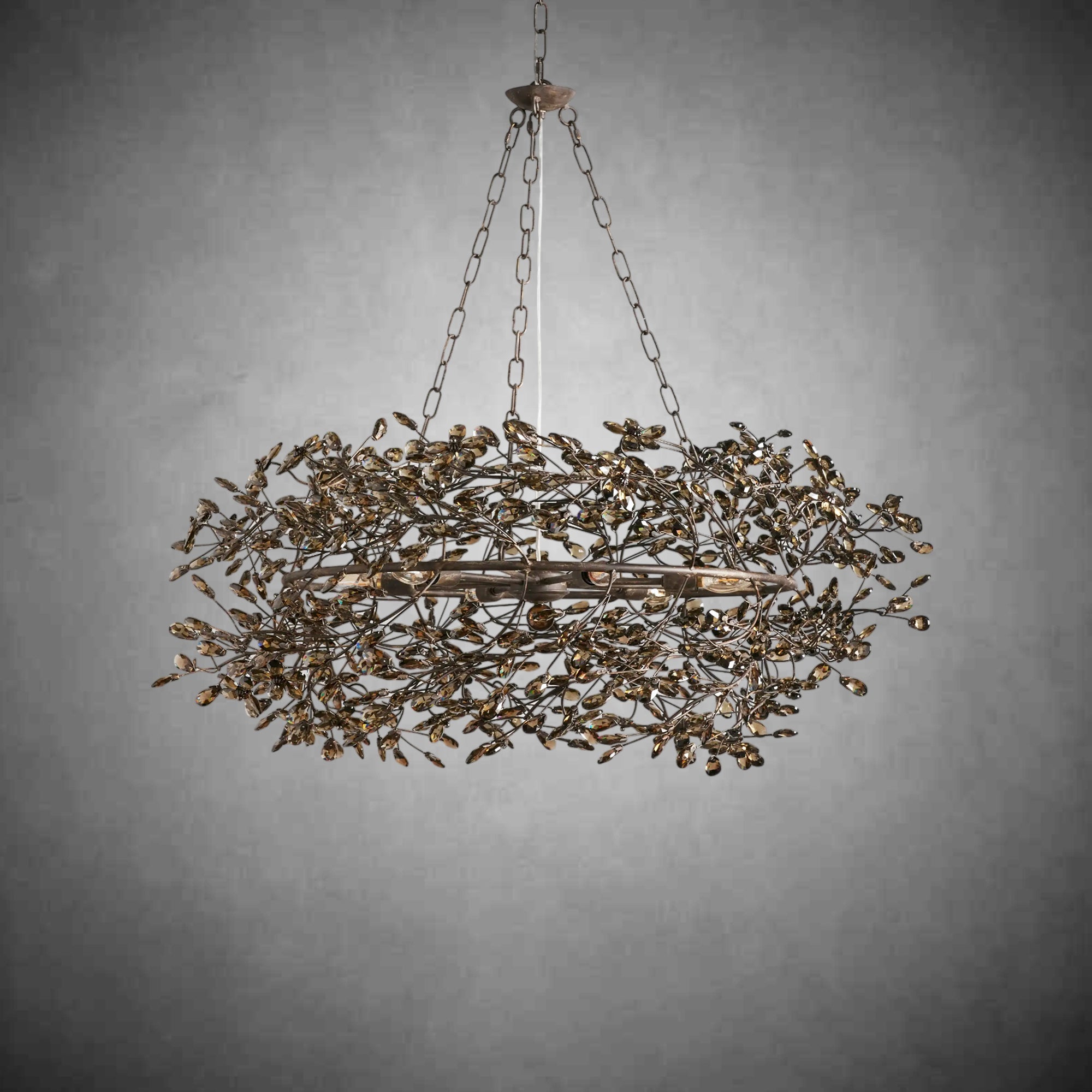 Fiore Crown Chandelier 39" 48" 60" - cyranlamps