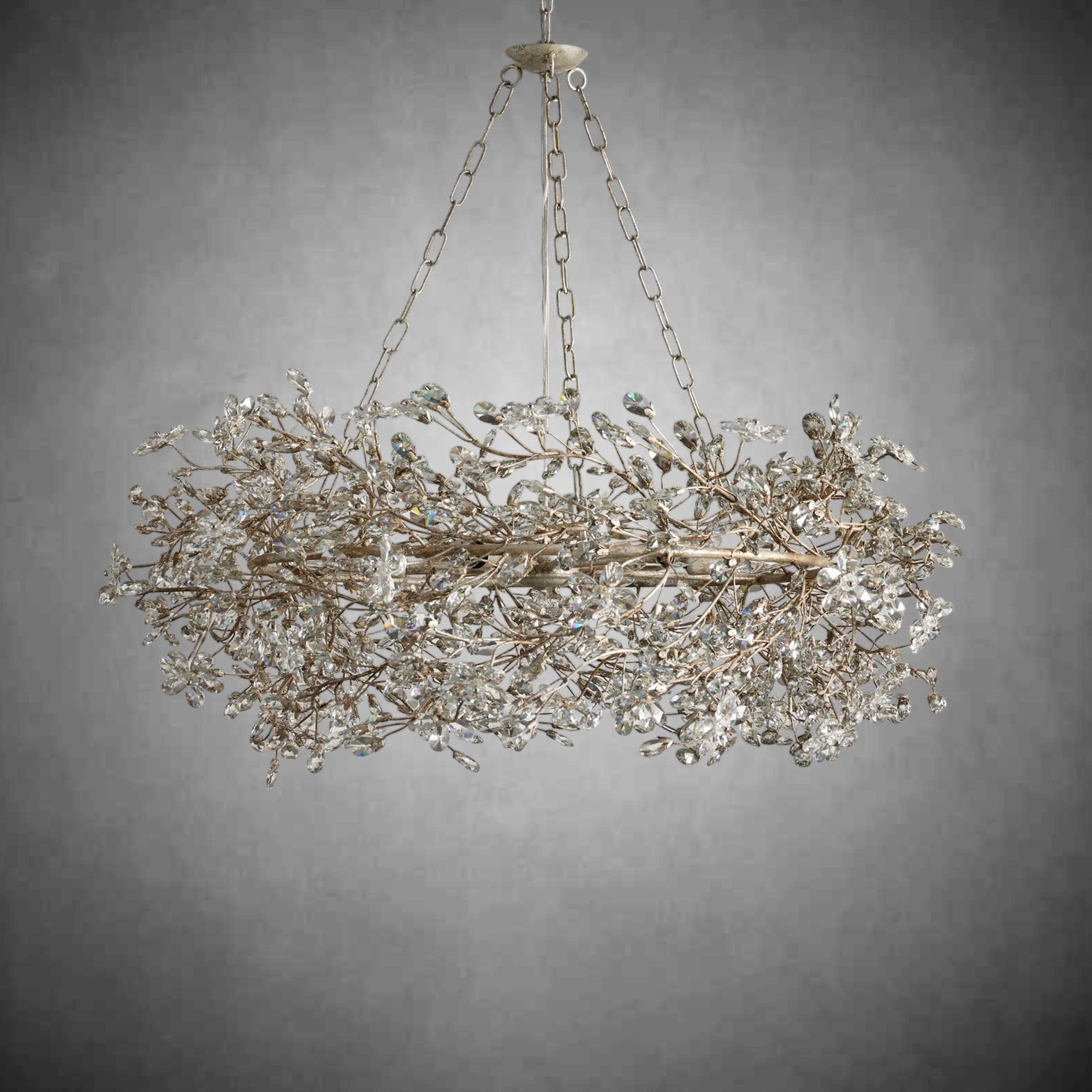Fiore Crown Chandelier 39" 48" 60" - cyranlamps