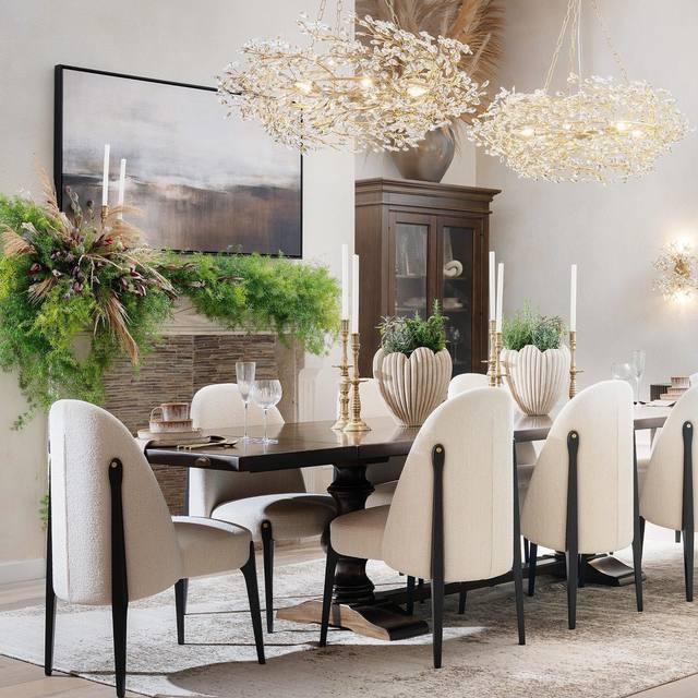 Fiore Crown Chandelier 39" 48" 60" - cyranlamps