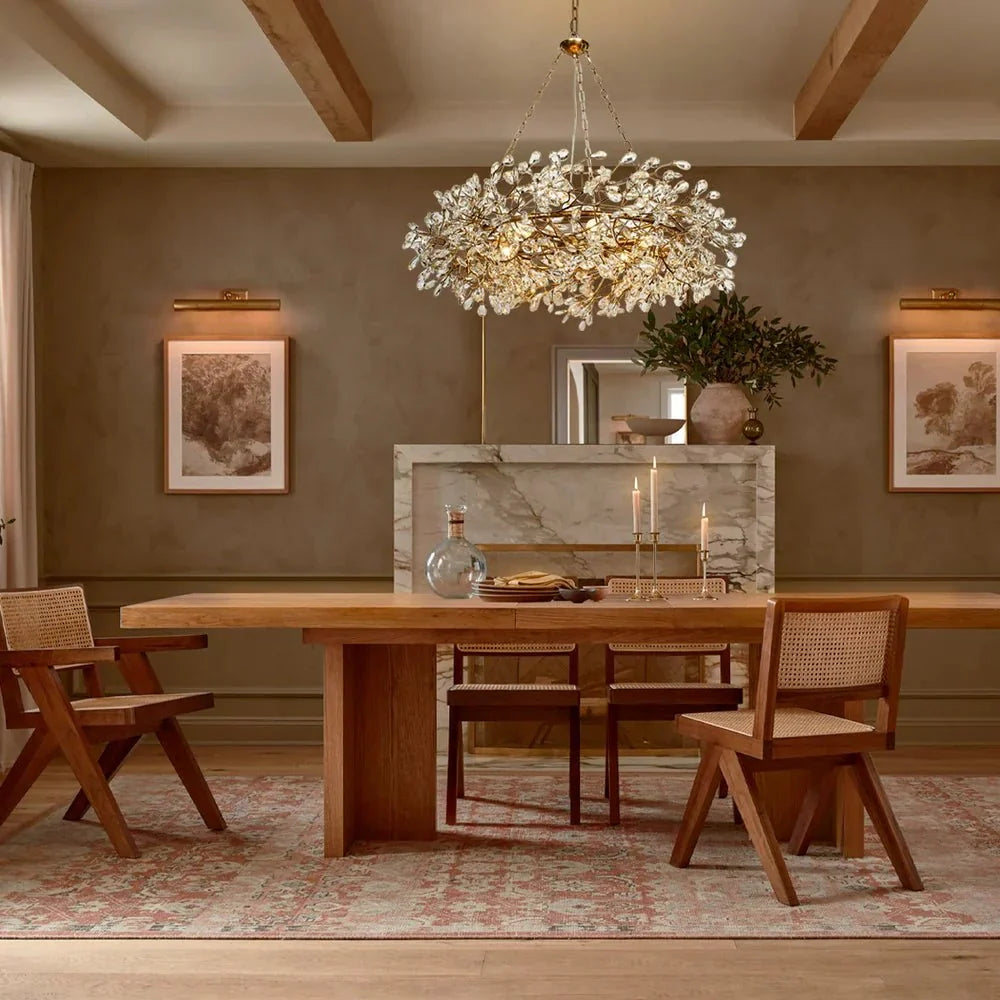 Fiore Crown Chandelier 39" 48" 60" - cyranlamps