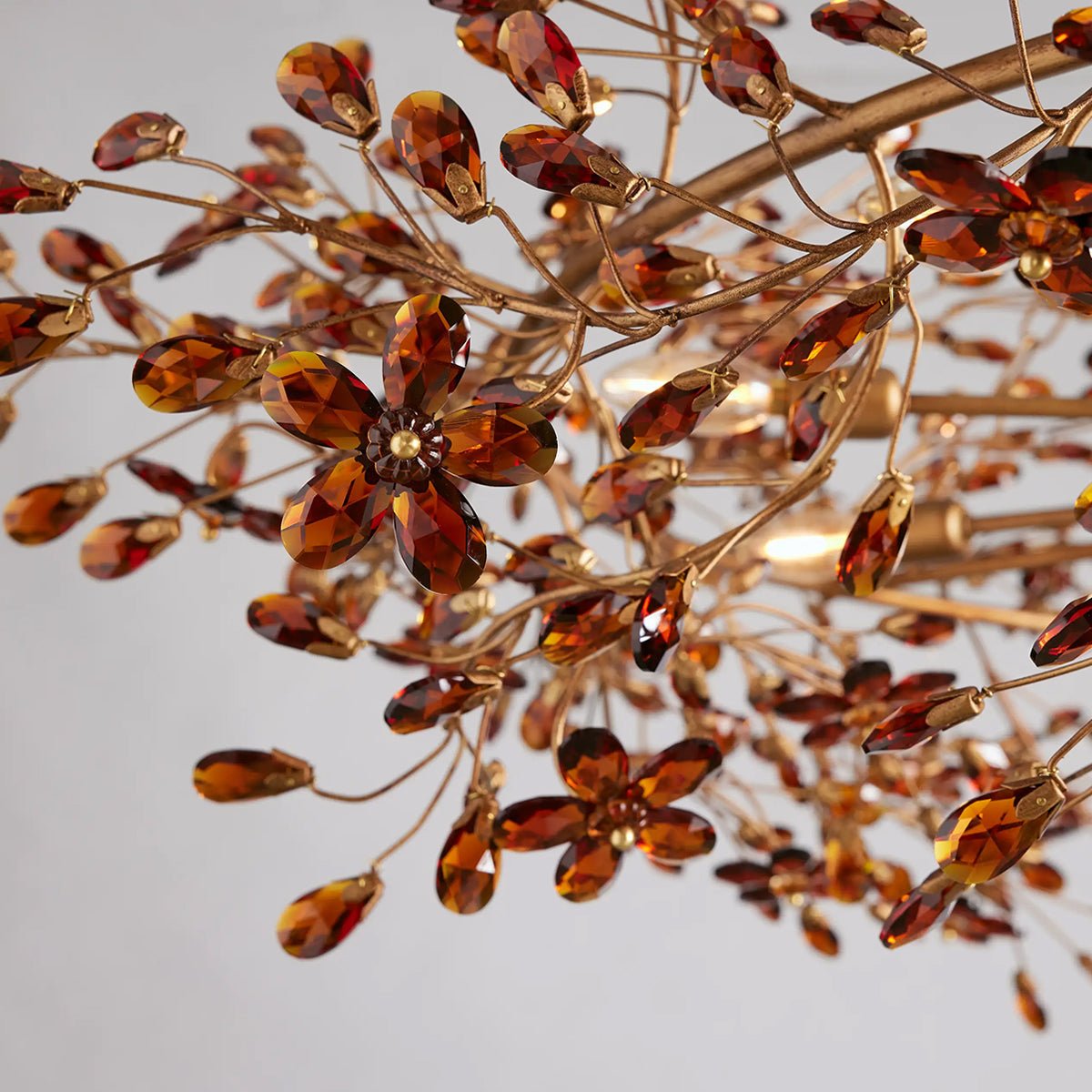 Fiore Crown Chandelier 39" 48" 60" - cyranlamps