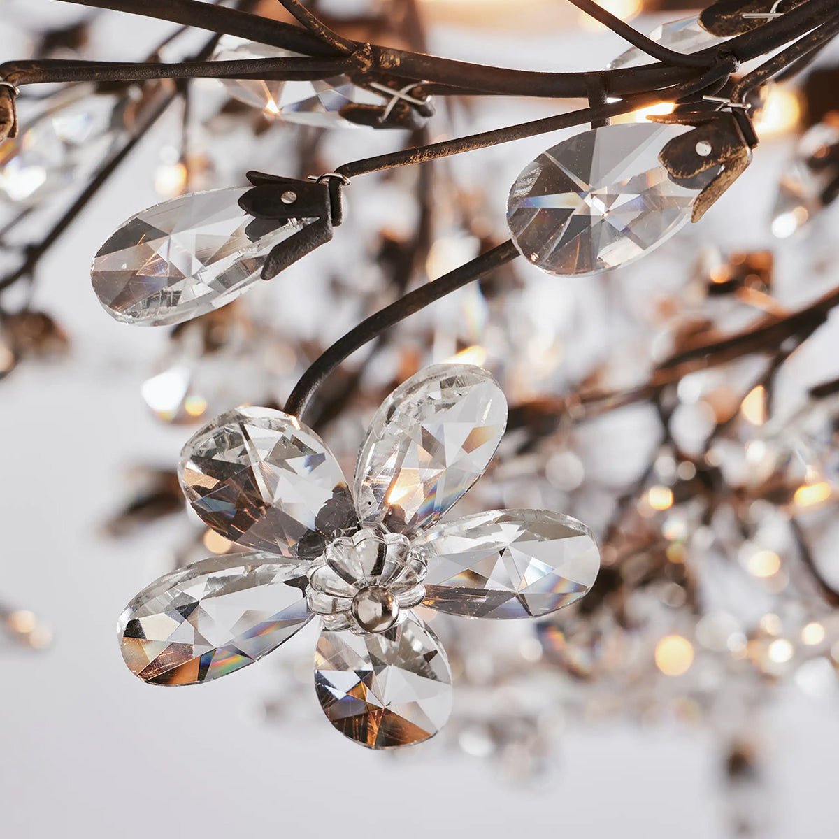 Fiore Crown Chandelier 39" 48" 60" - cyranlamps