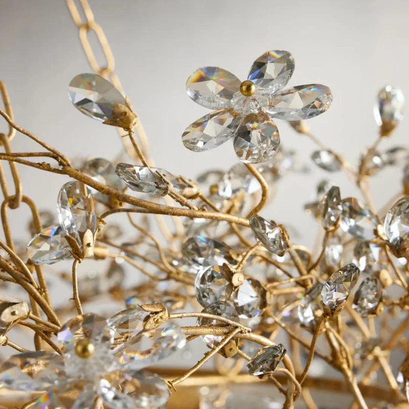Fiore Crown Chandelier 39" 48" 60" - cyranlamps