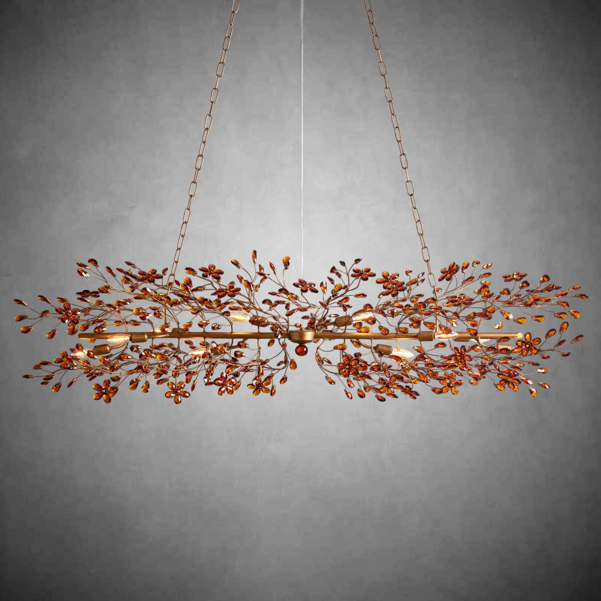 Fiore Linear Chandelier 43" 51" 68"W - cyranlighting