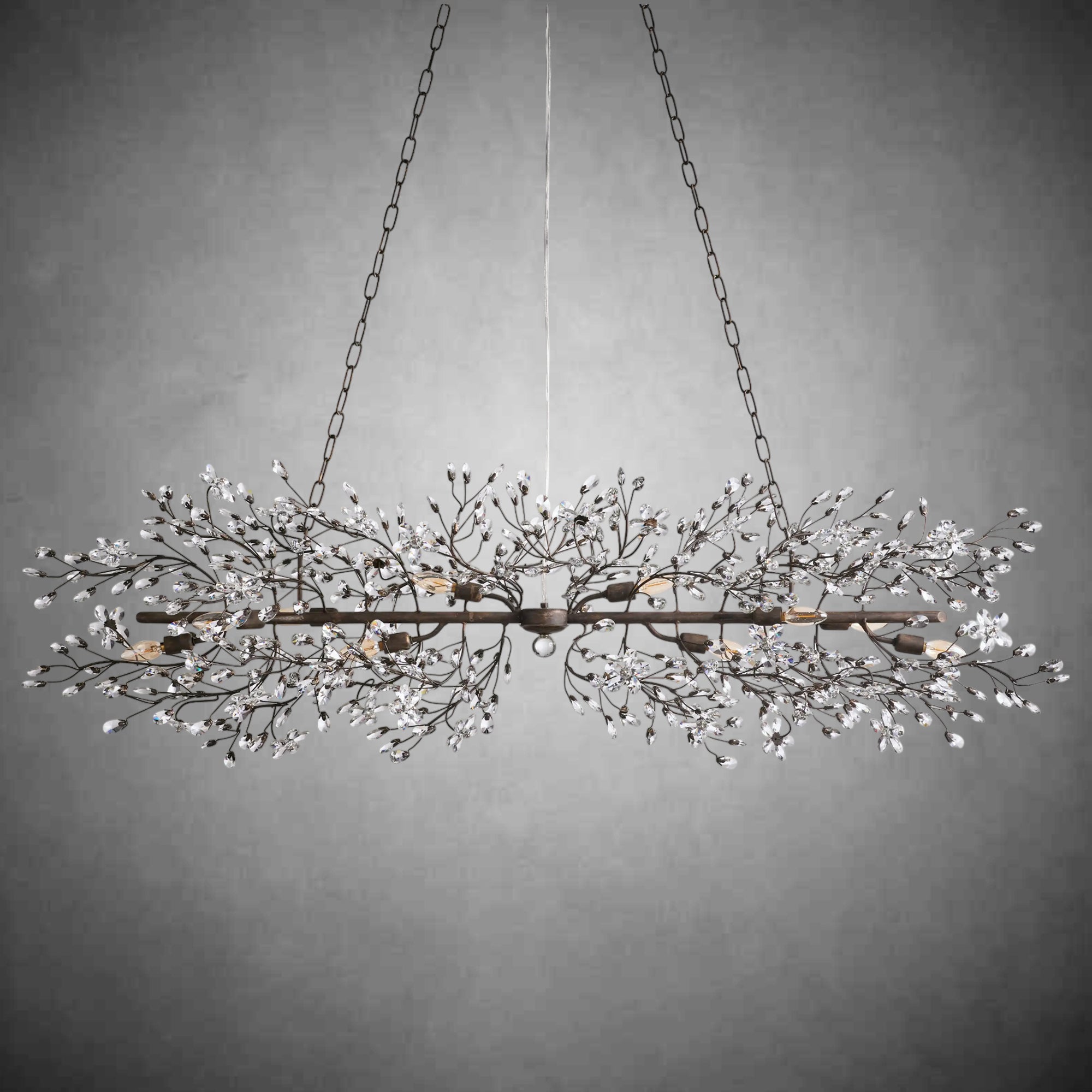 Fiore Linear Chandelier 43" 51" 68"W - cyranlamps