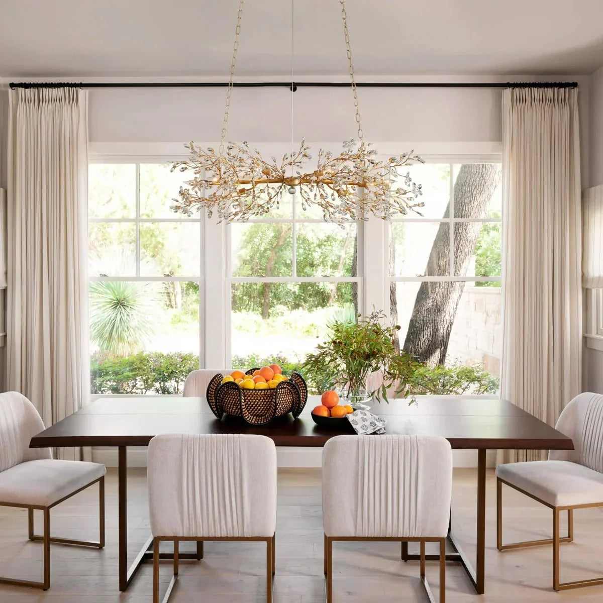 Fiore Linear Chandelier 43" 51" 68"W - cyranlamps