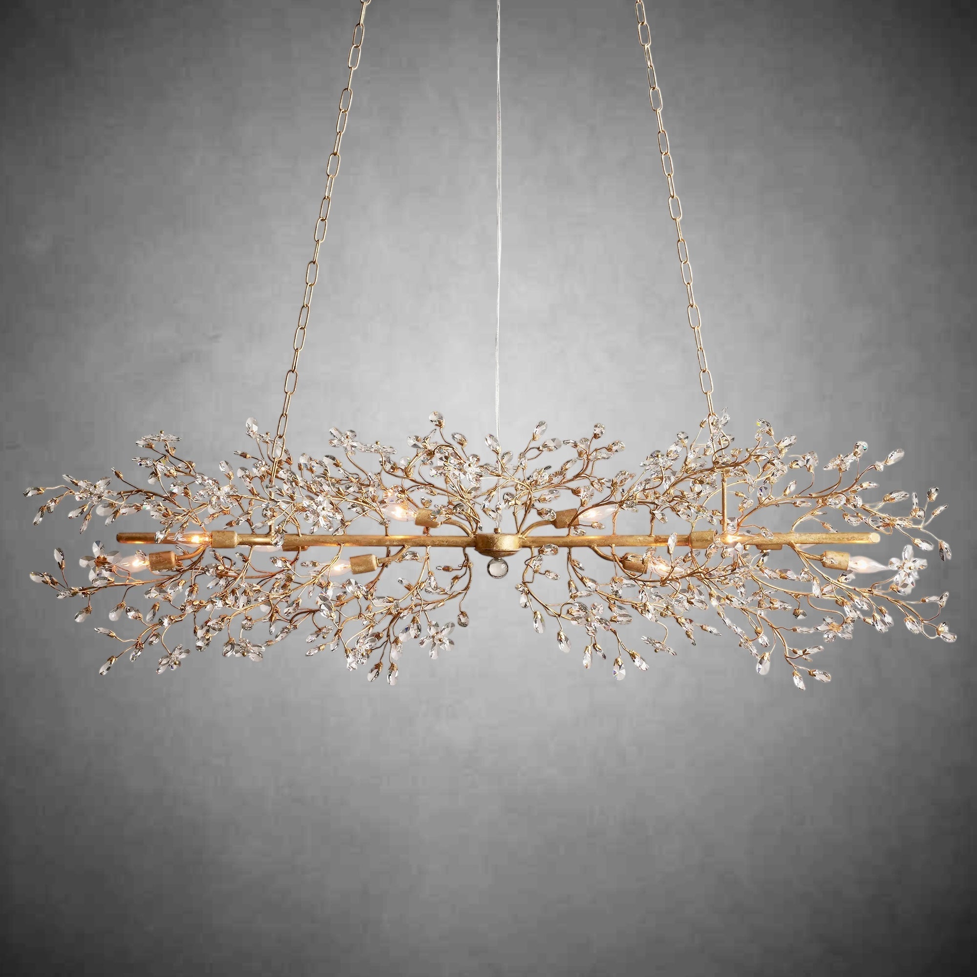 Fiore Linear Chandelier 43" 51" 68"W - cyranlamps