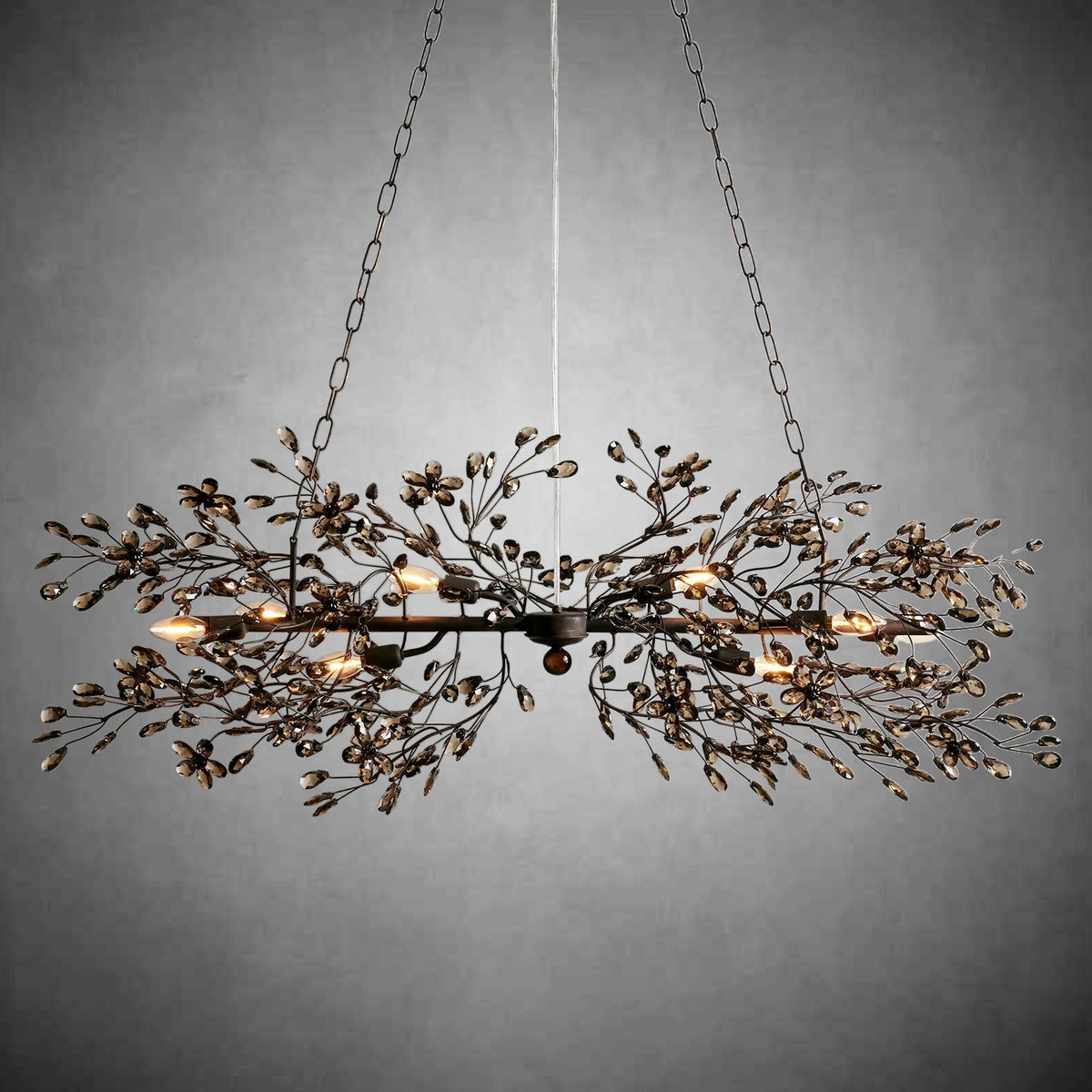 Fiore Linear Chandelier 43" 51" 68"W - cyranlamps