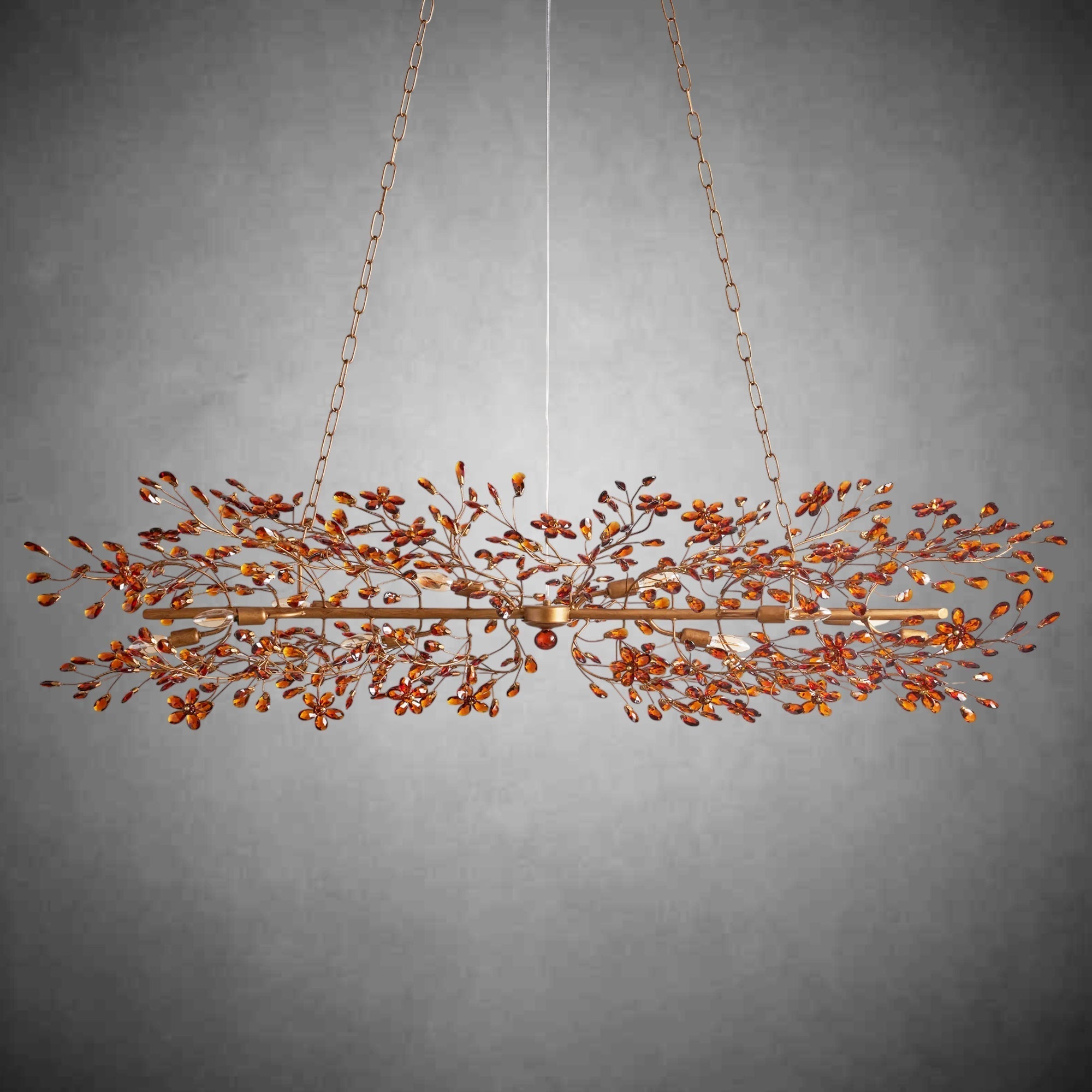 Fiore Linear Chandelier 43" 51" 68"W - cyranlamps
