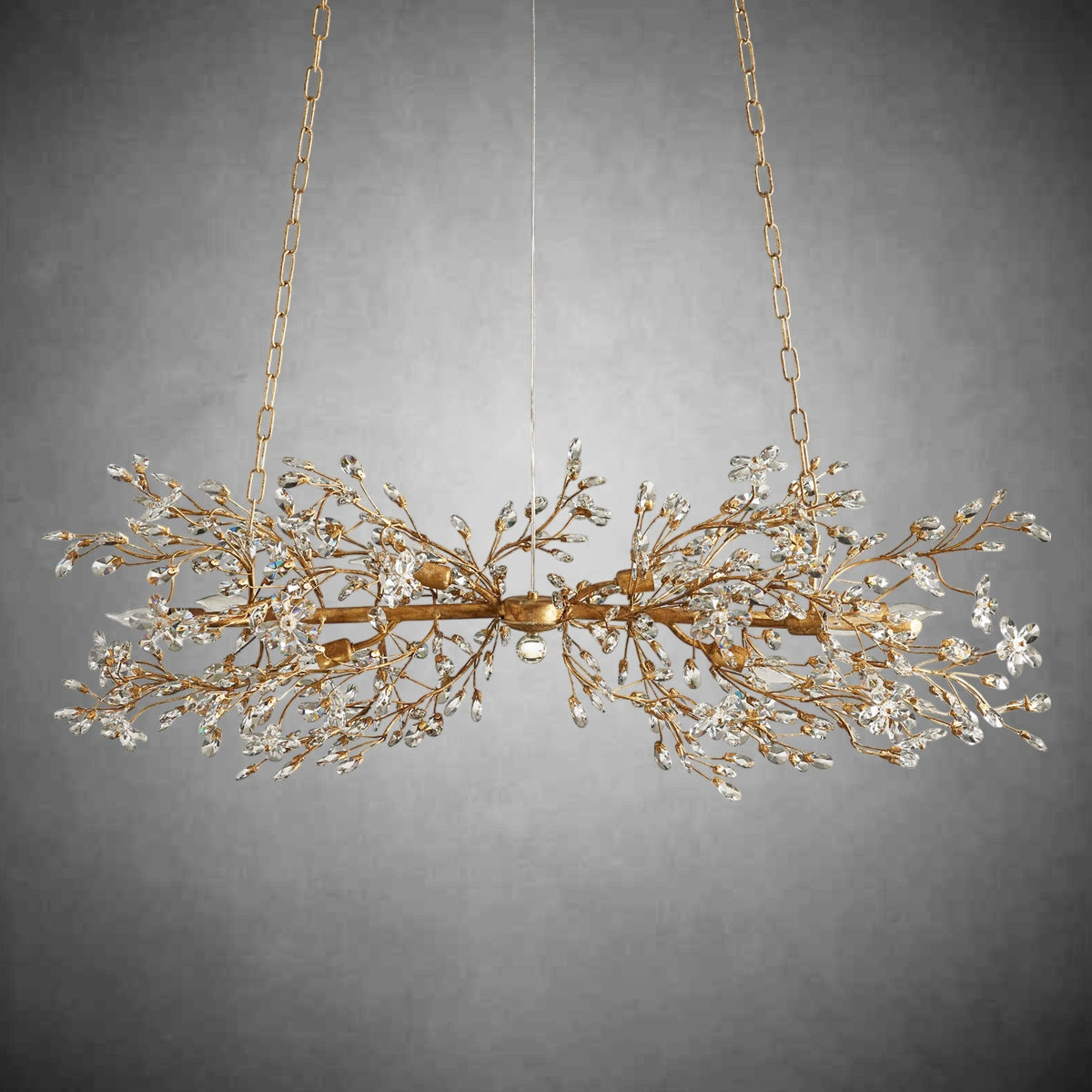 Fiore Linear Chandelier 43" 51" 68"W - cyranlamps