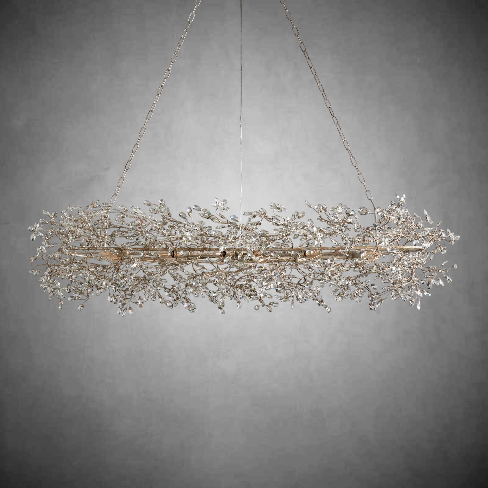 Fiore Oval Chandelier 62'' 74'' - cyranlamps