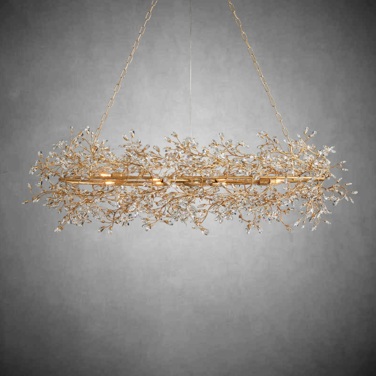 Fiore Oval Chandelier 62'' 74'' - cyranlamps