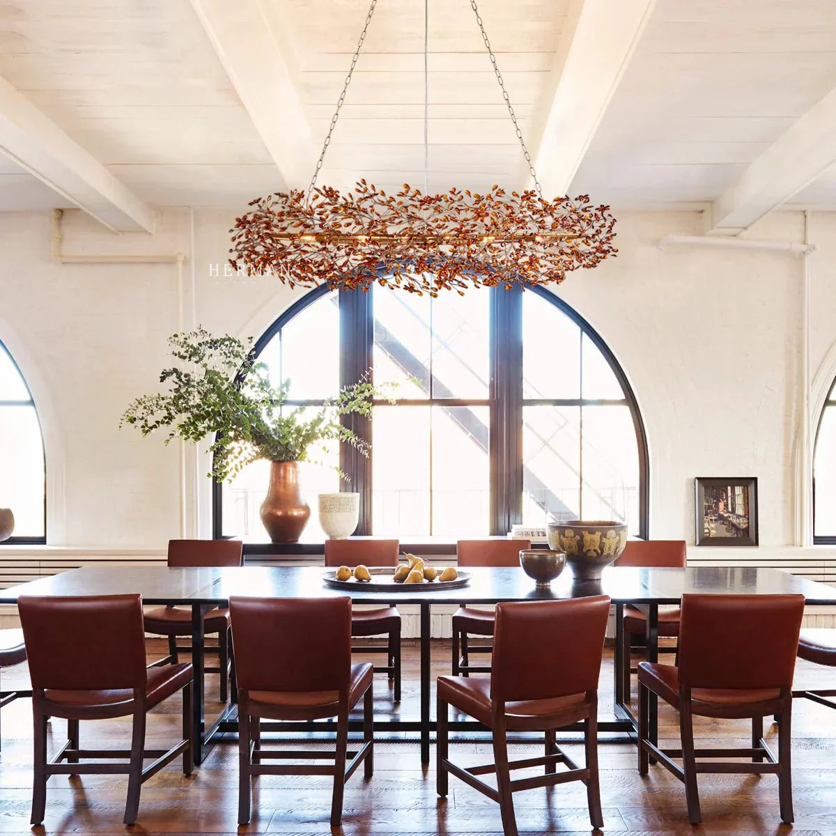 Fiore Oval Chandelier 62'' 74'' - cyranlamps
