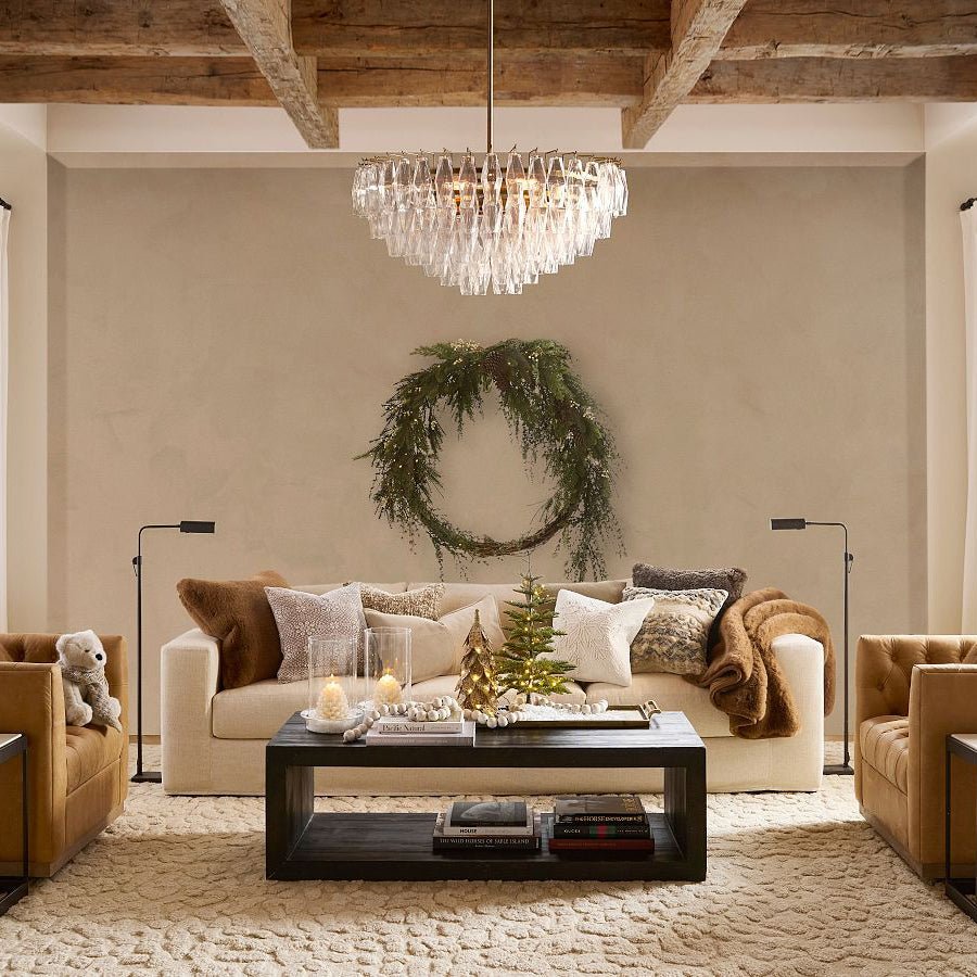 Florence Glass Round Chandelier - Cyran Lamps