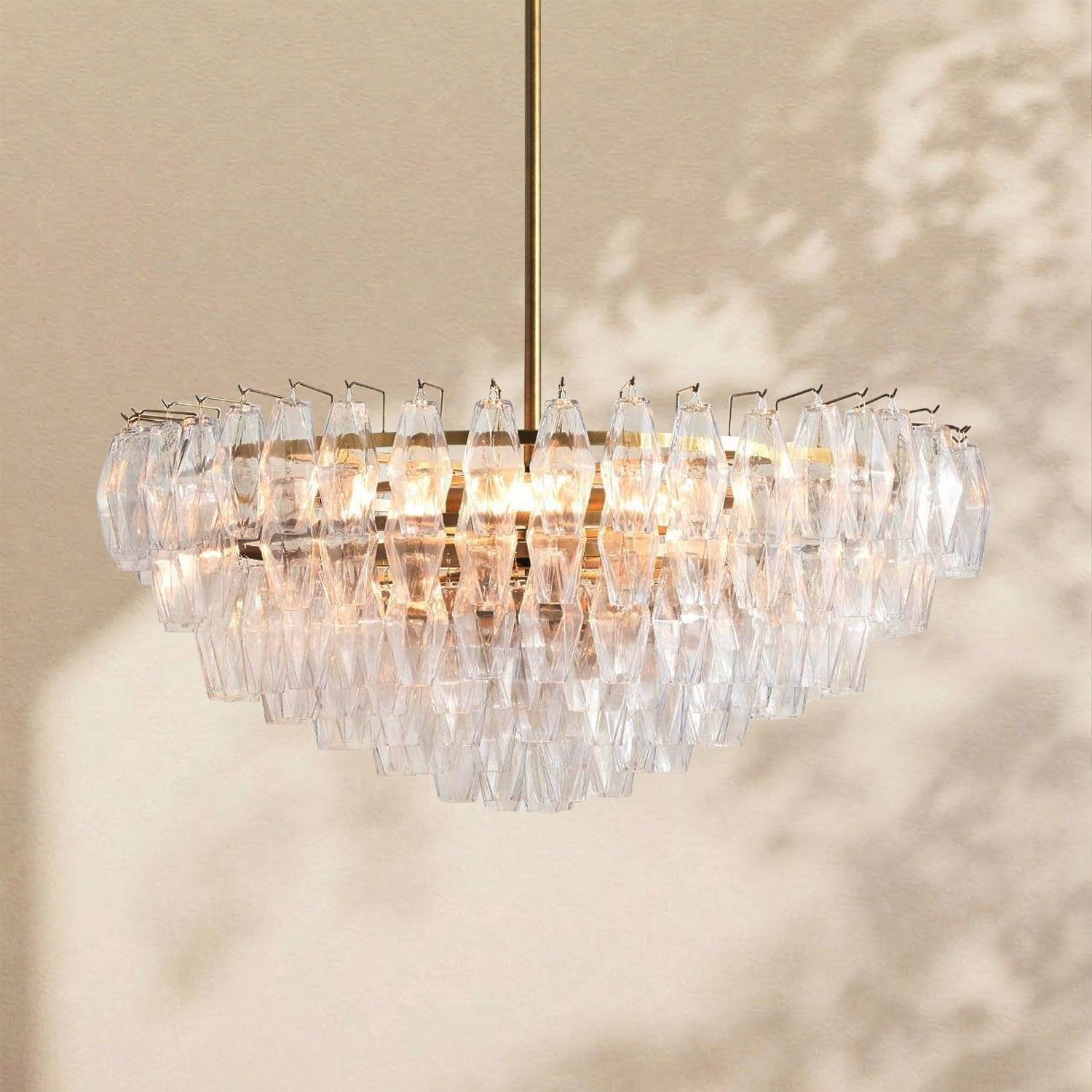 Florence Glass Round Chandelier - Cyran Lamps