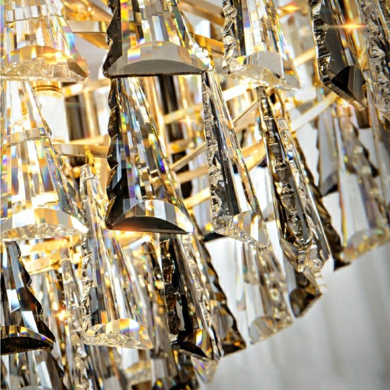 Foyer 3 Layers Extra Large Crystal Chandelier For Living Room Staircase Ceiling Lighting Fixture - cyranlamps