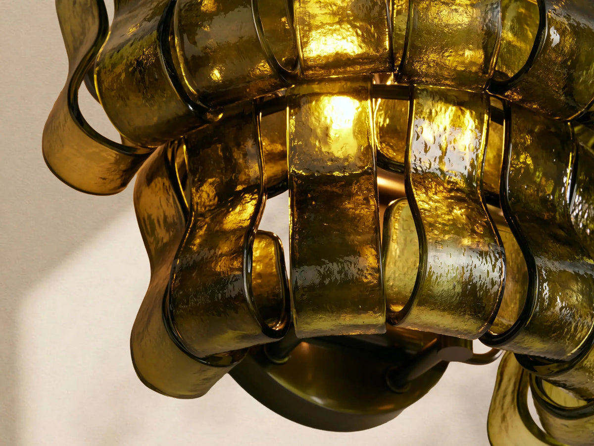 Ghiaccio Glass Wall Sconce 12" - Cyran Lamps