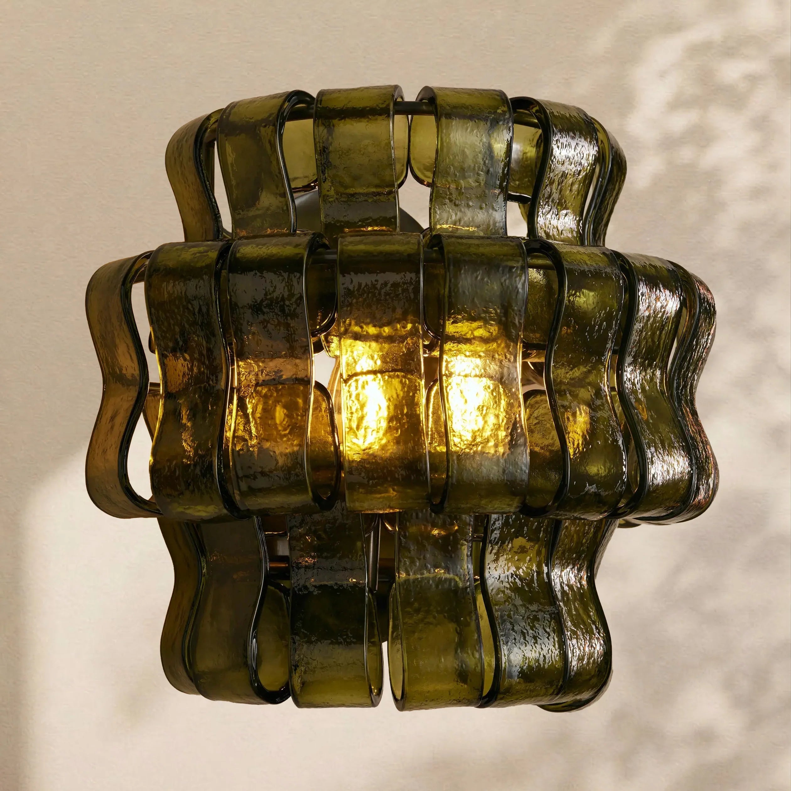 Ghiaccio Glass Wall Sconce 12" - Cyran Lamps
