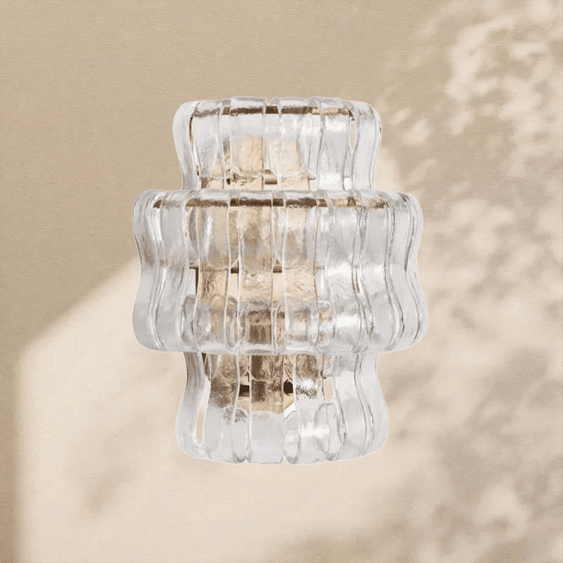 Ghiaccio Glass Wall Sconce 12" - Cyran Lamps
