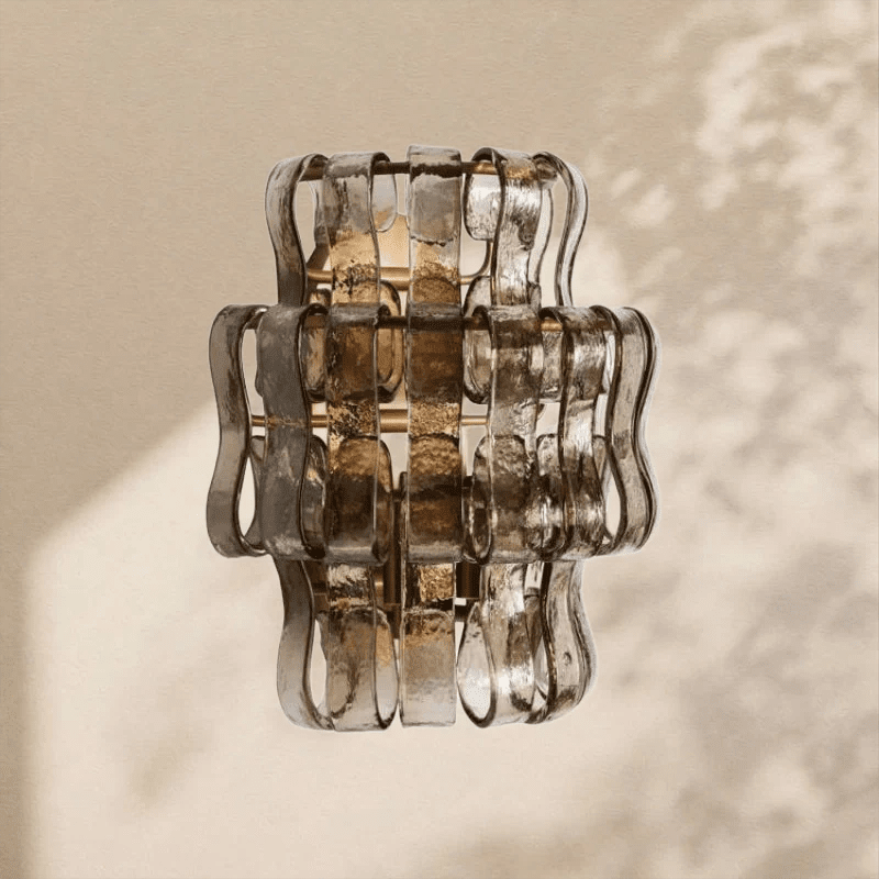 Ghiaccio Glass Wall Sconce 12" - Cyran Lamps