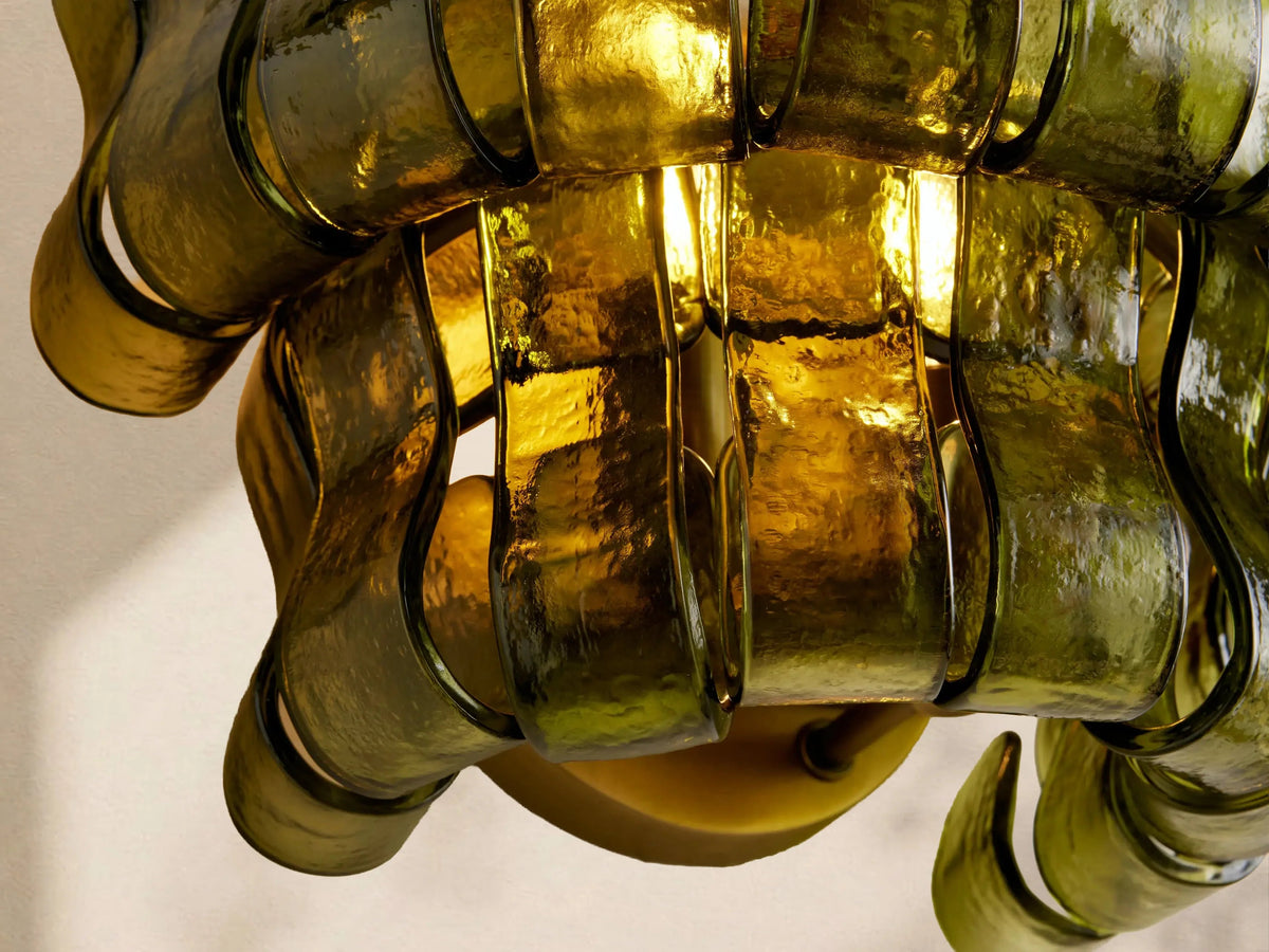Ghiaccio Glass Wall Sconce 12" - Cyran Lamps