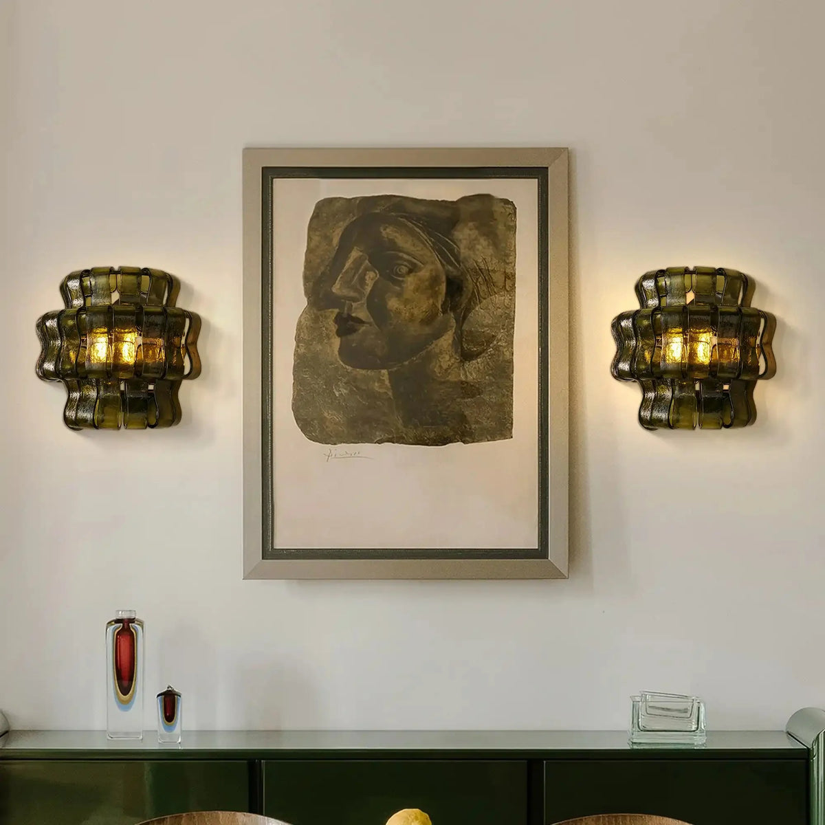 Ghiaccio Glass Wall Sconce - cyranlamps