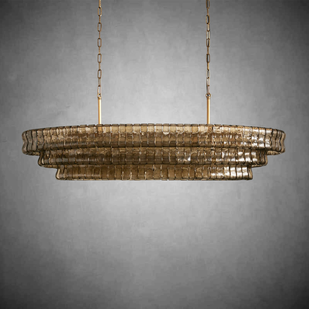 Ghiaccio Oval Chandelier 54"W/65"W - Merlinlamps