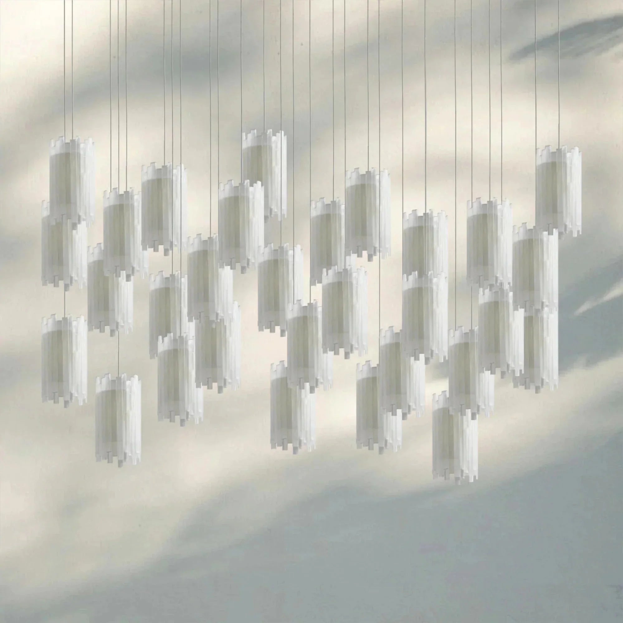 Giana Rectangular Chandelier 15/30 - Light - cyranlamps