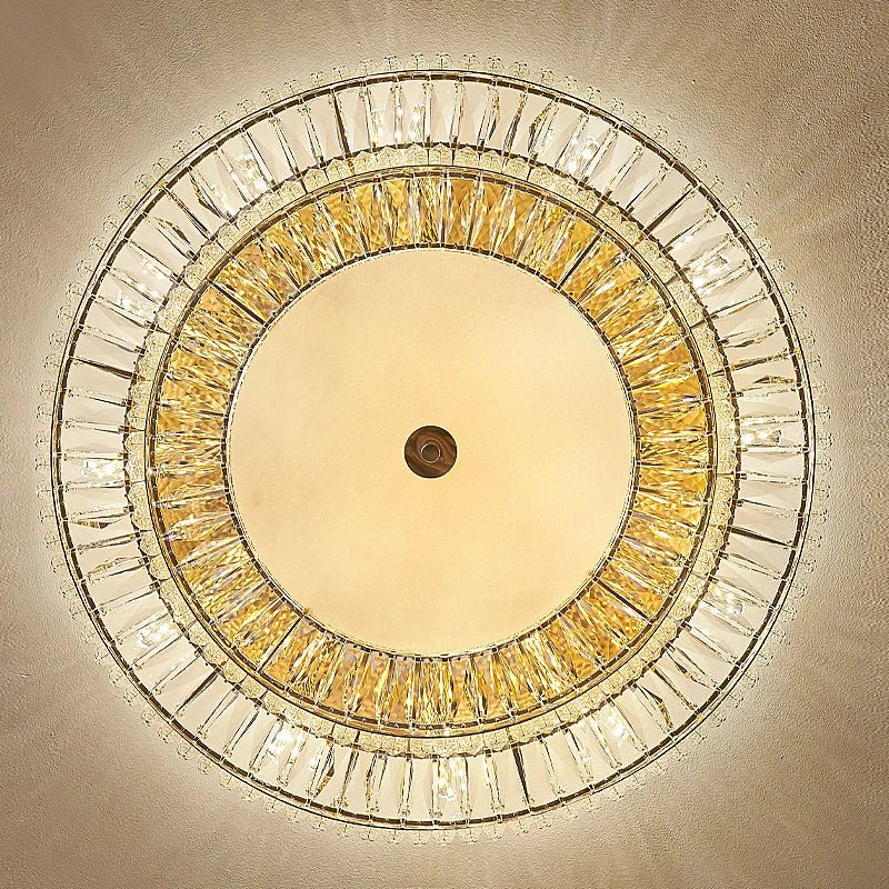 Gio Crystal Flush Mount Chandelier - cyranlamps