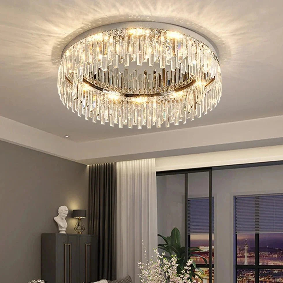 Gio Flush Mount Chandelier - cyranlamps