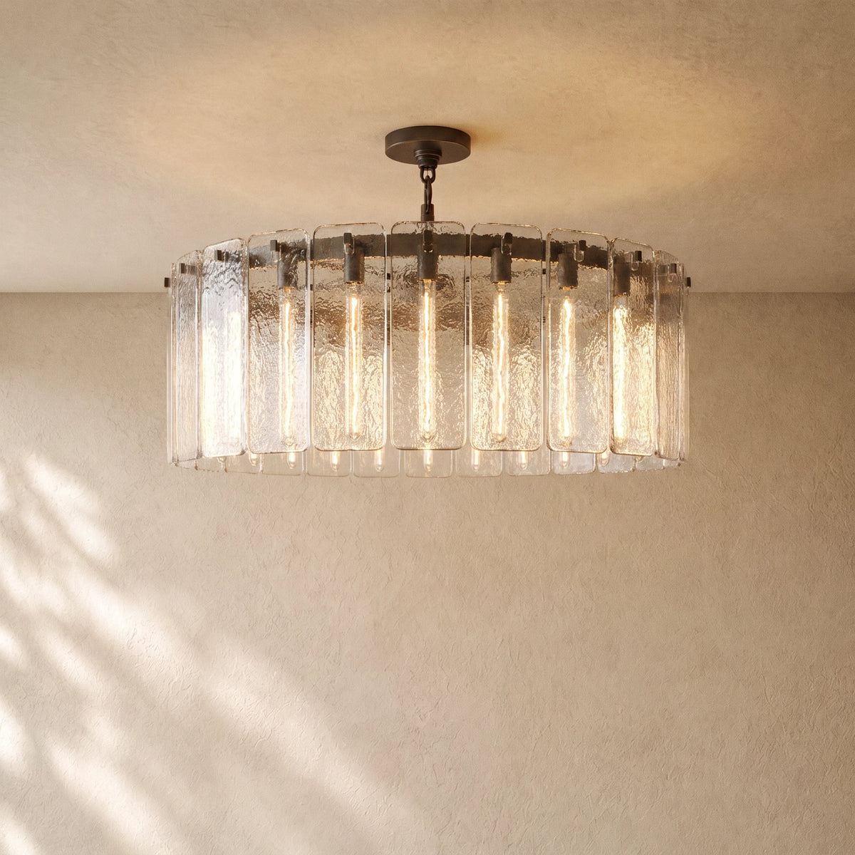 Calam Glass Round Chandelier 36", 48", 60"