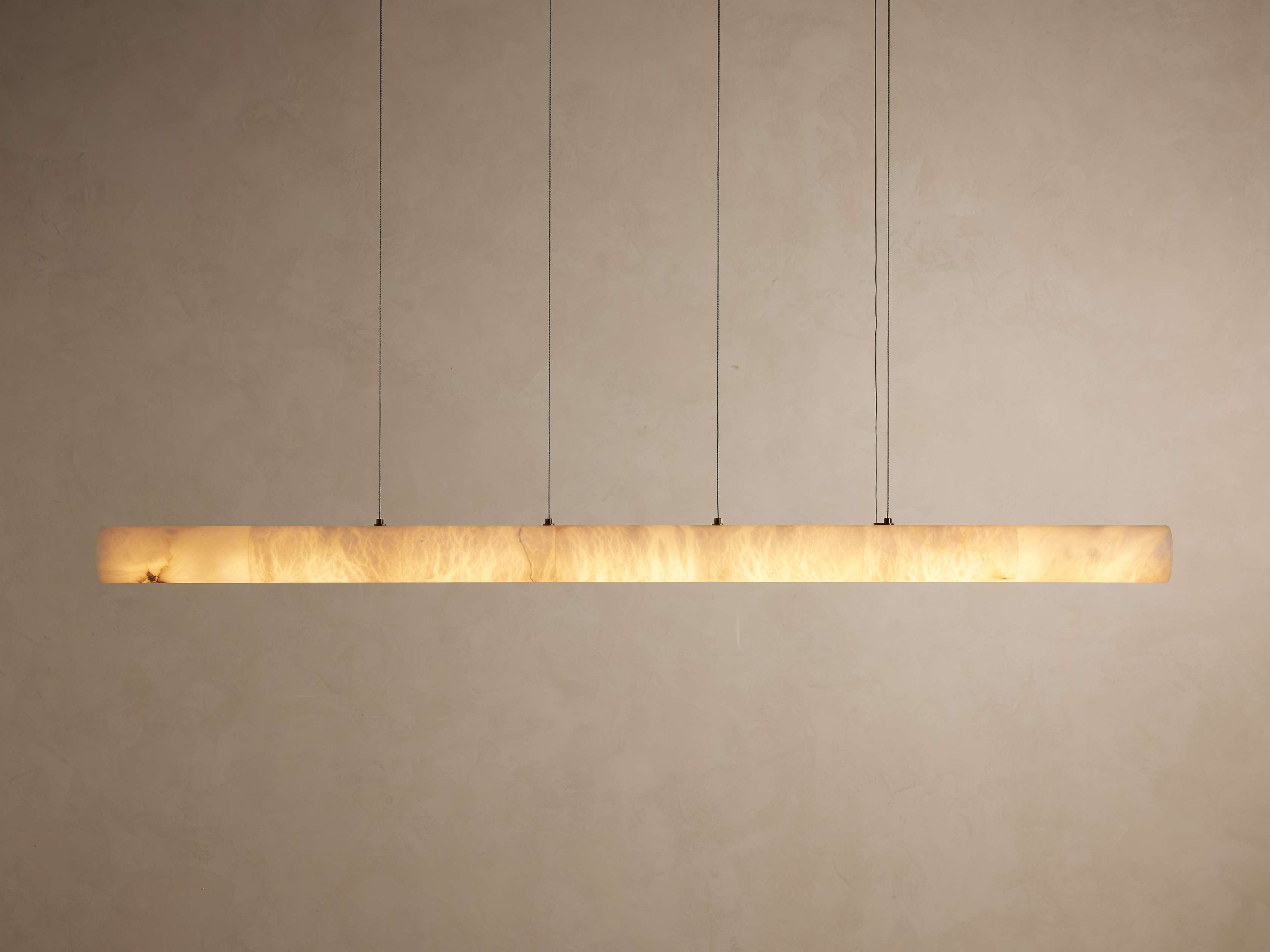 Halima Alabaster Linear Chandelier - Cyran Lamps