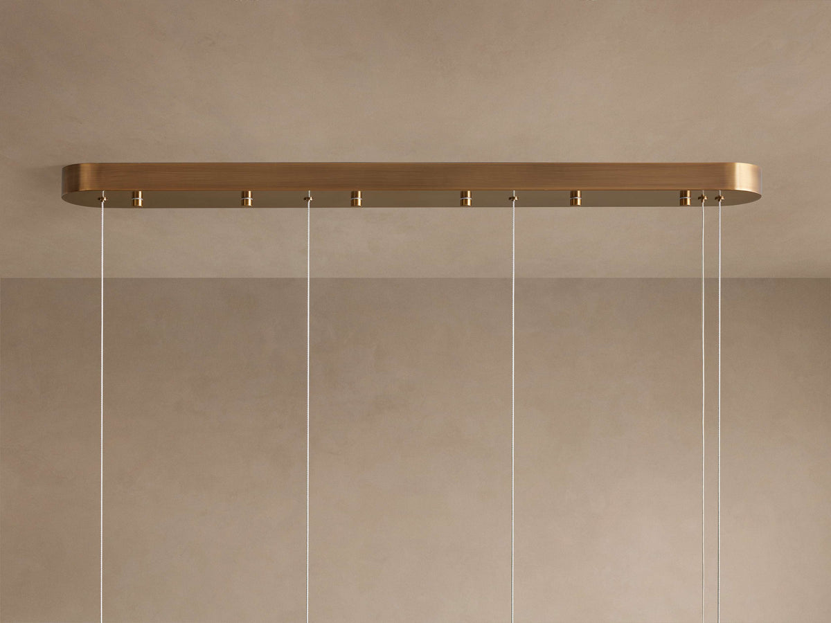 Halima Alabaster Linear Chandelier - Cyran Lamps