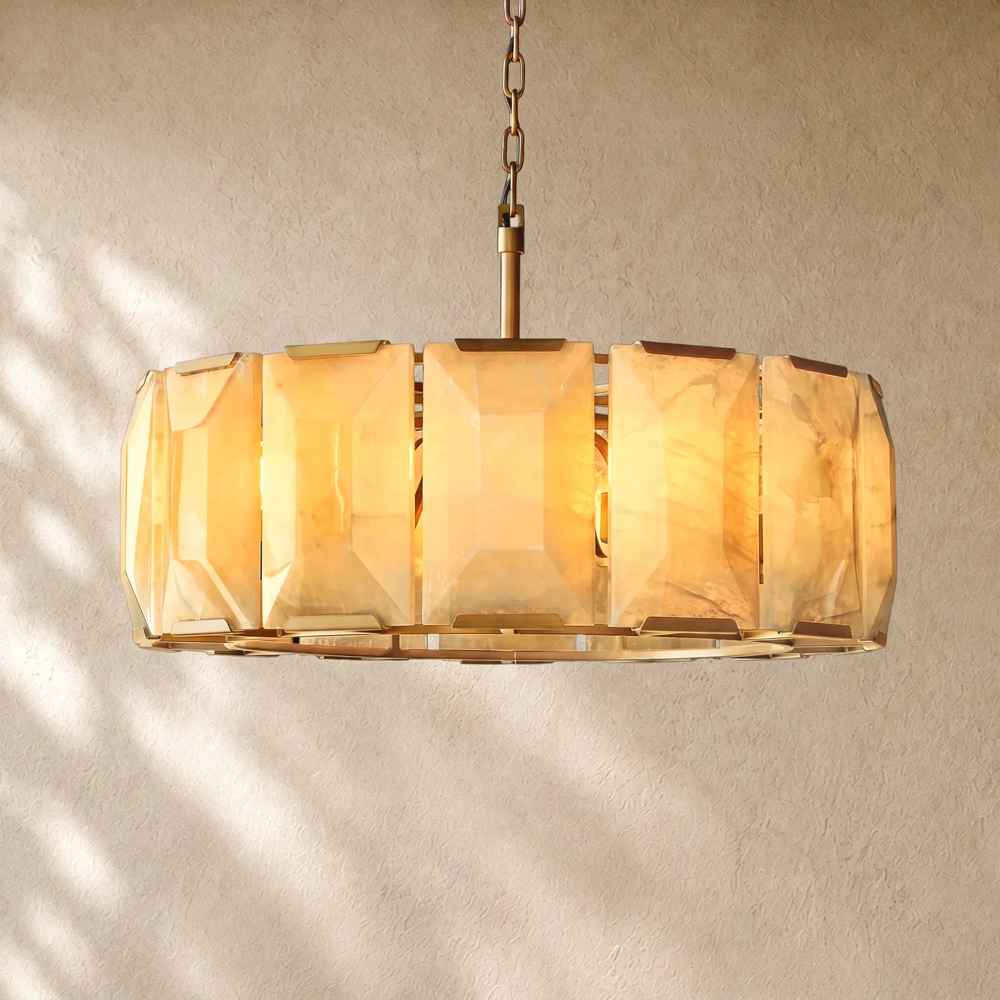 Hartley Alabaster Round Alabaster Chandelier