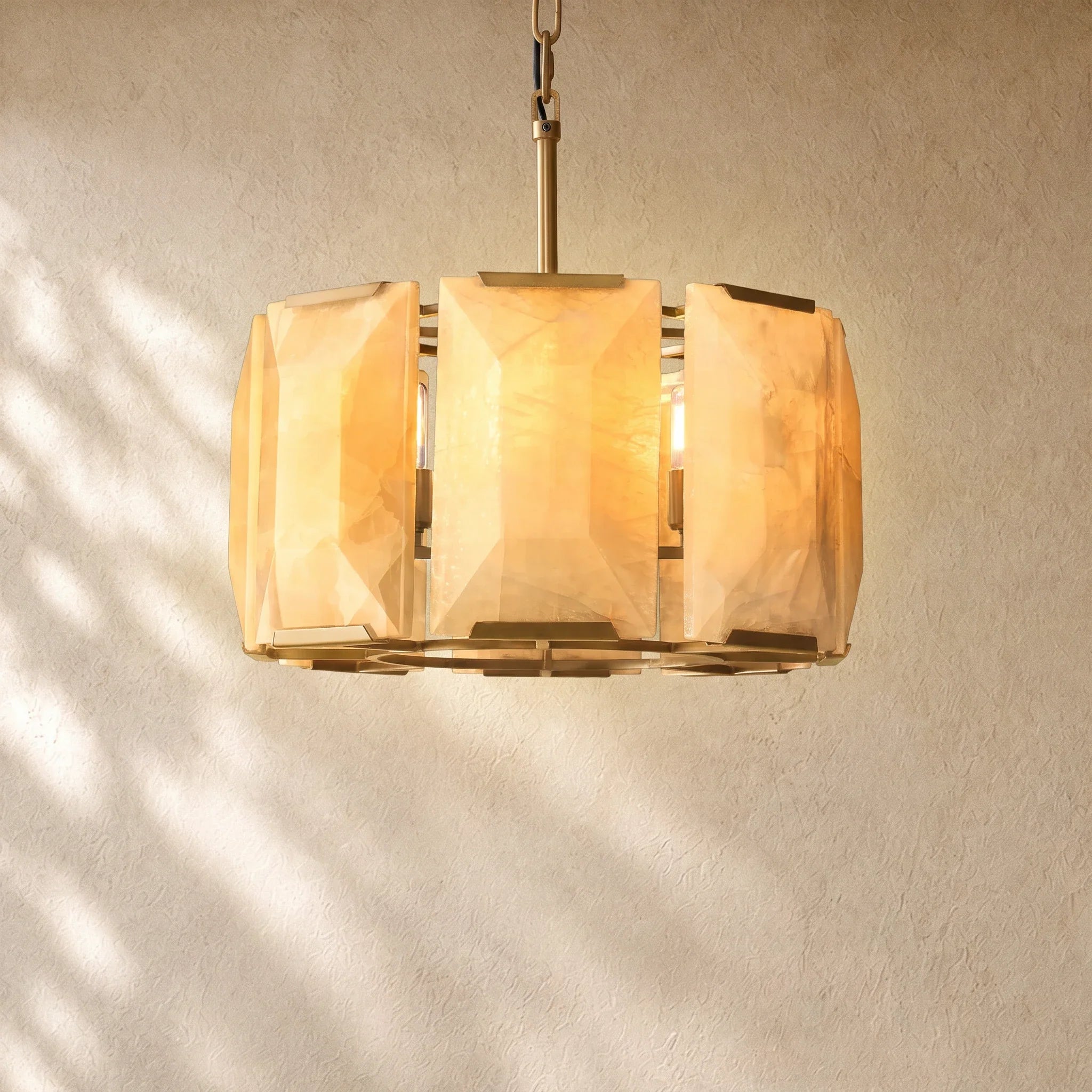 Hartley Alabaster Round Alabaster Chandelier