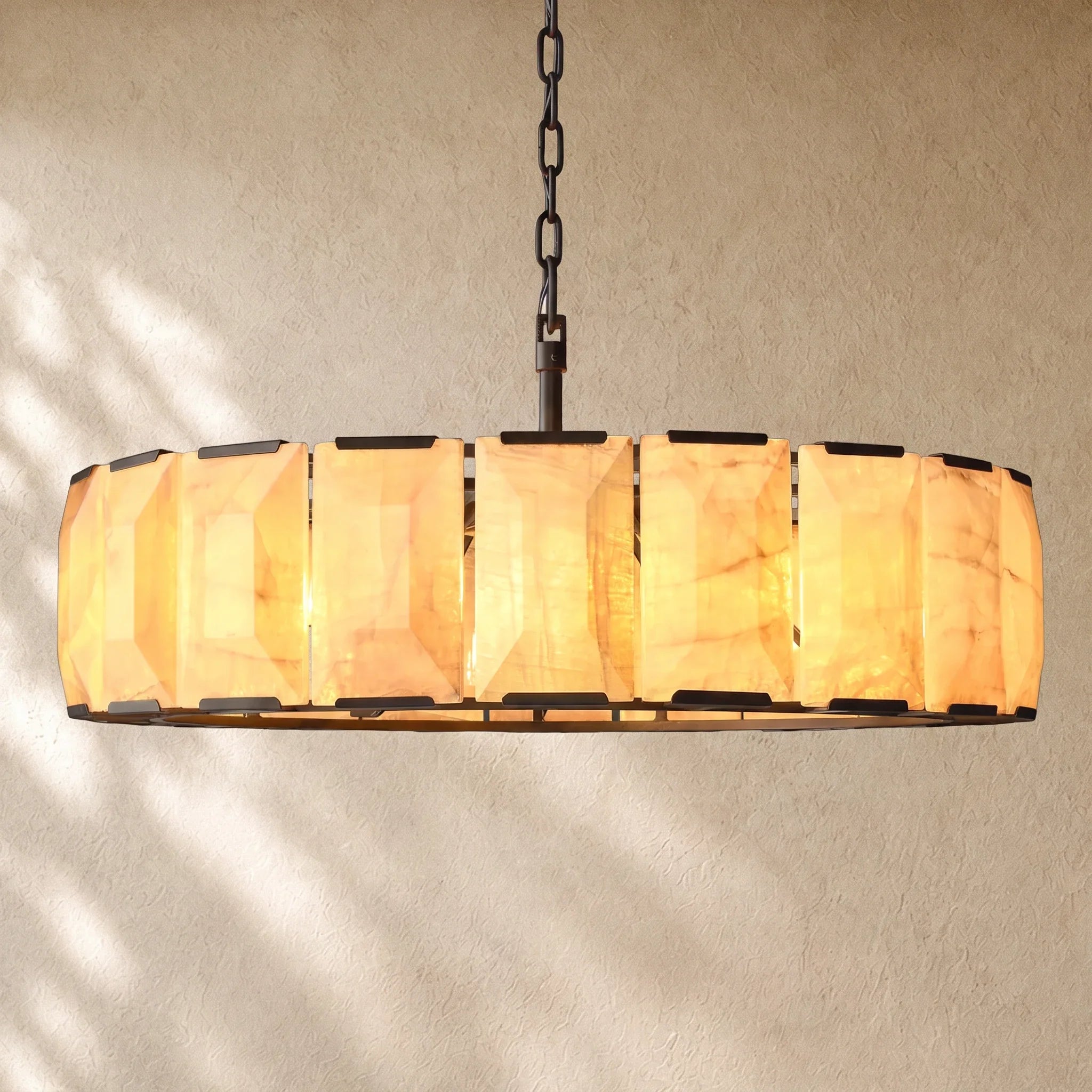 Hartley Alabaster Round Alabaster Chandelier