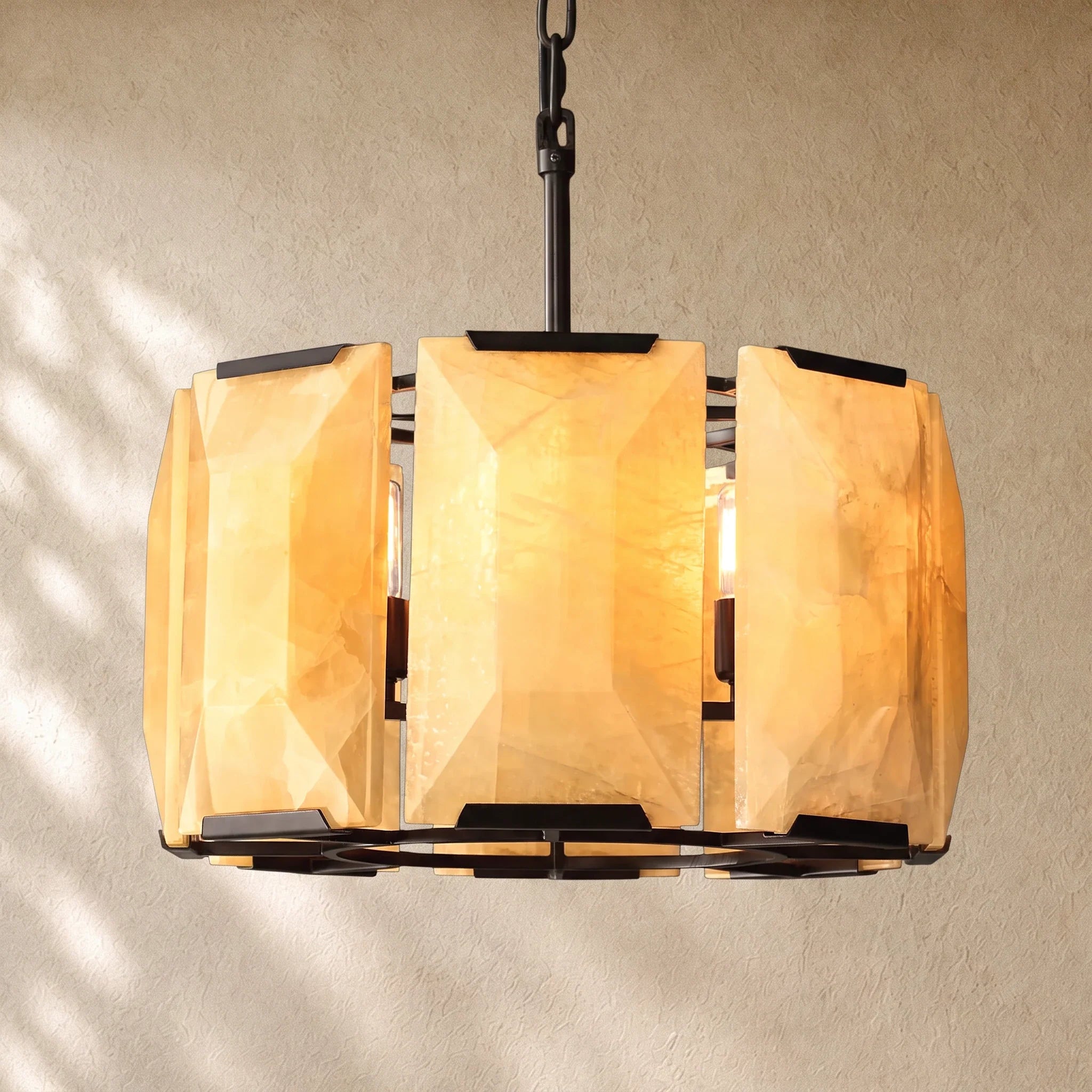 Hartley Alabaster Round Alabaster Chandelier