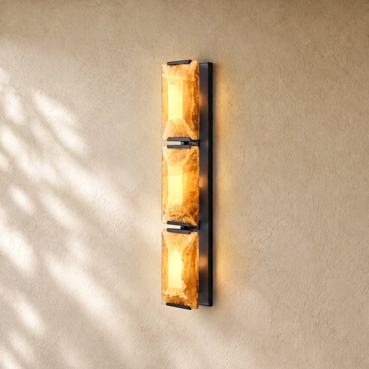 Hartley Alabaster Triple Sconce