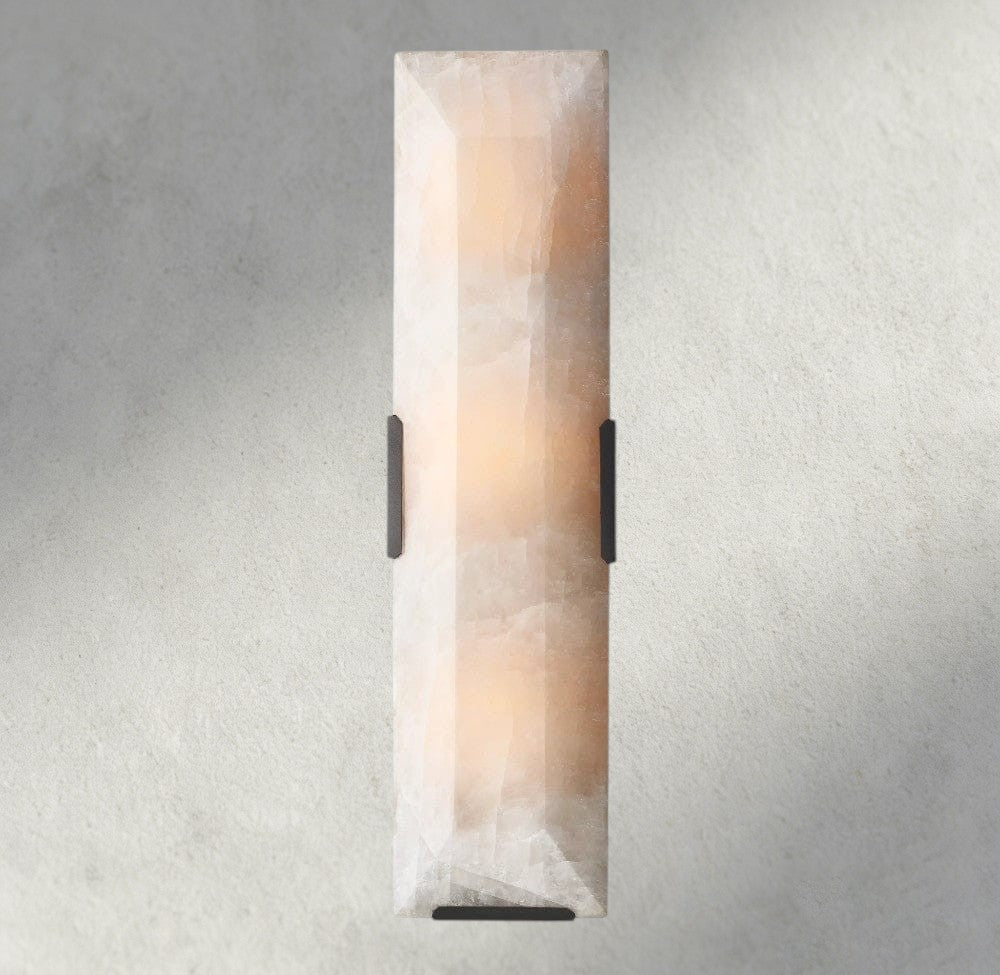Hartley Alabaster Linear Sconce - cyranlighting