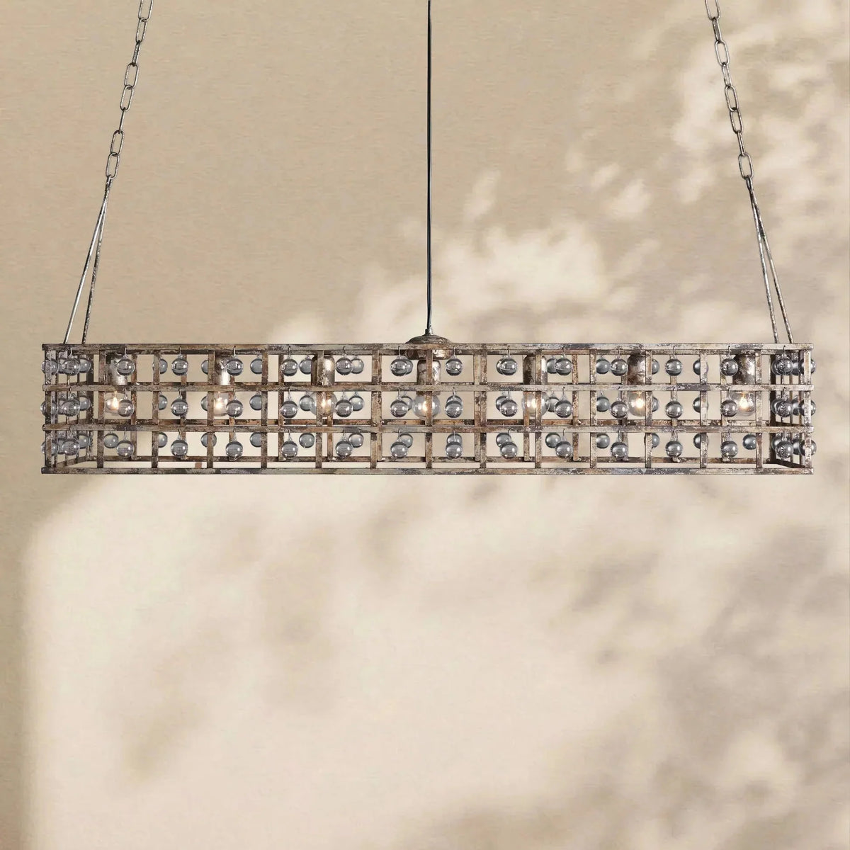 La Cage Rectangular Chandelier - cyranlamps