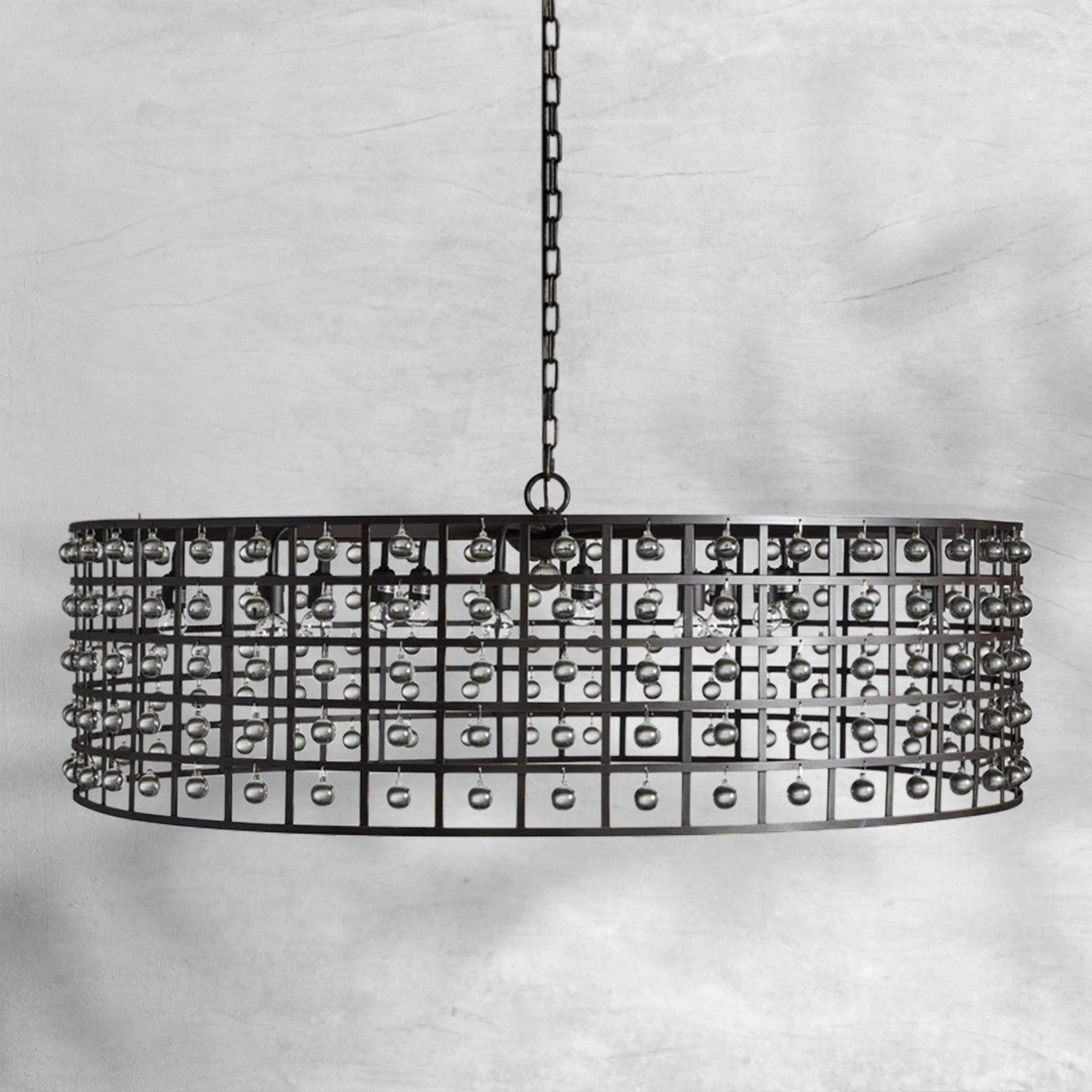 La Cage Round Chandelier 6/8/12 Light - cyranlamps
