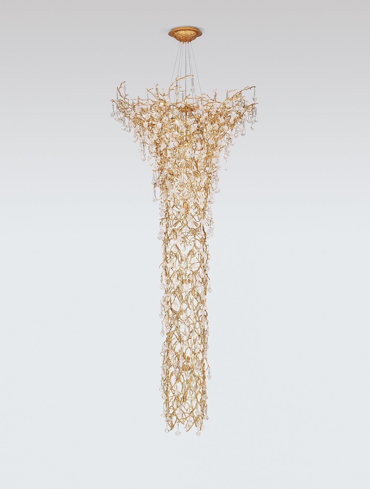 Large Branch Chandelier For High Ceiling - cyranlamps