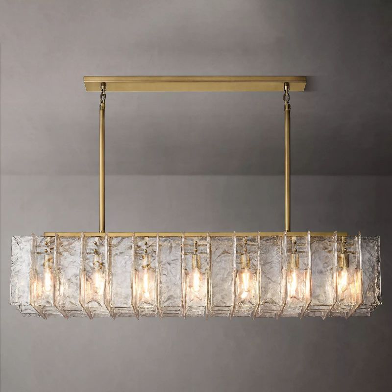 Latracy Rectangular Chandelier 67" - Cyran Lamps