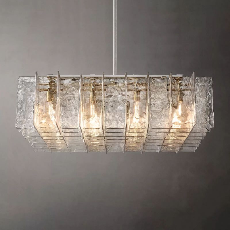 Latracy Square Chandelier 49" - Cyran Lamps