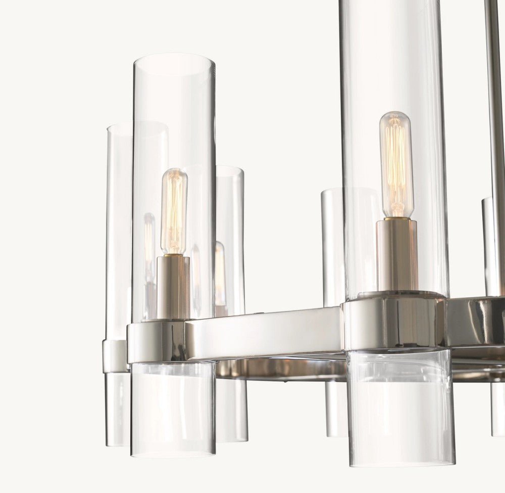 Lavelle Round Chandelier 36" 48" 60" - Cyran Lamps
