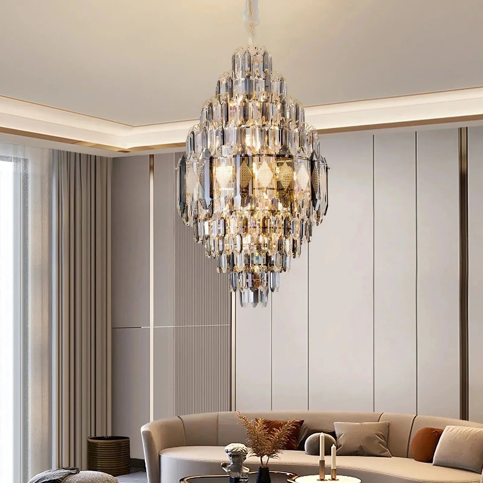 Lazzo Crystal Chandelier - cyranlamps