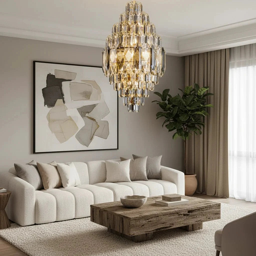 Lazzo Crystal Chandelier - cyranlamps
