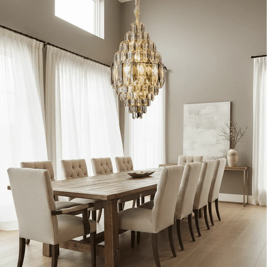 Lazzo Crystal Chandelier - cyranlamps