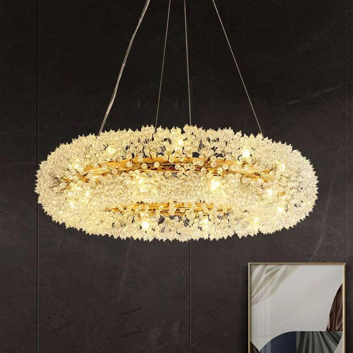 Leone Crystal Chandelier - cyranlighting